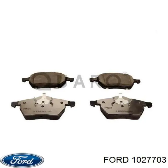 Передние тормозные колодки 1027703 Ford