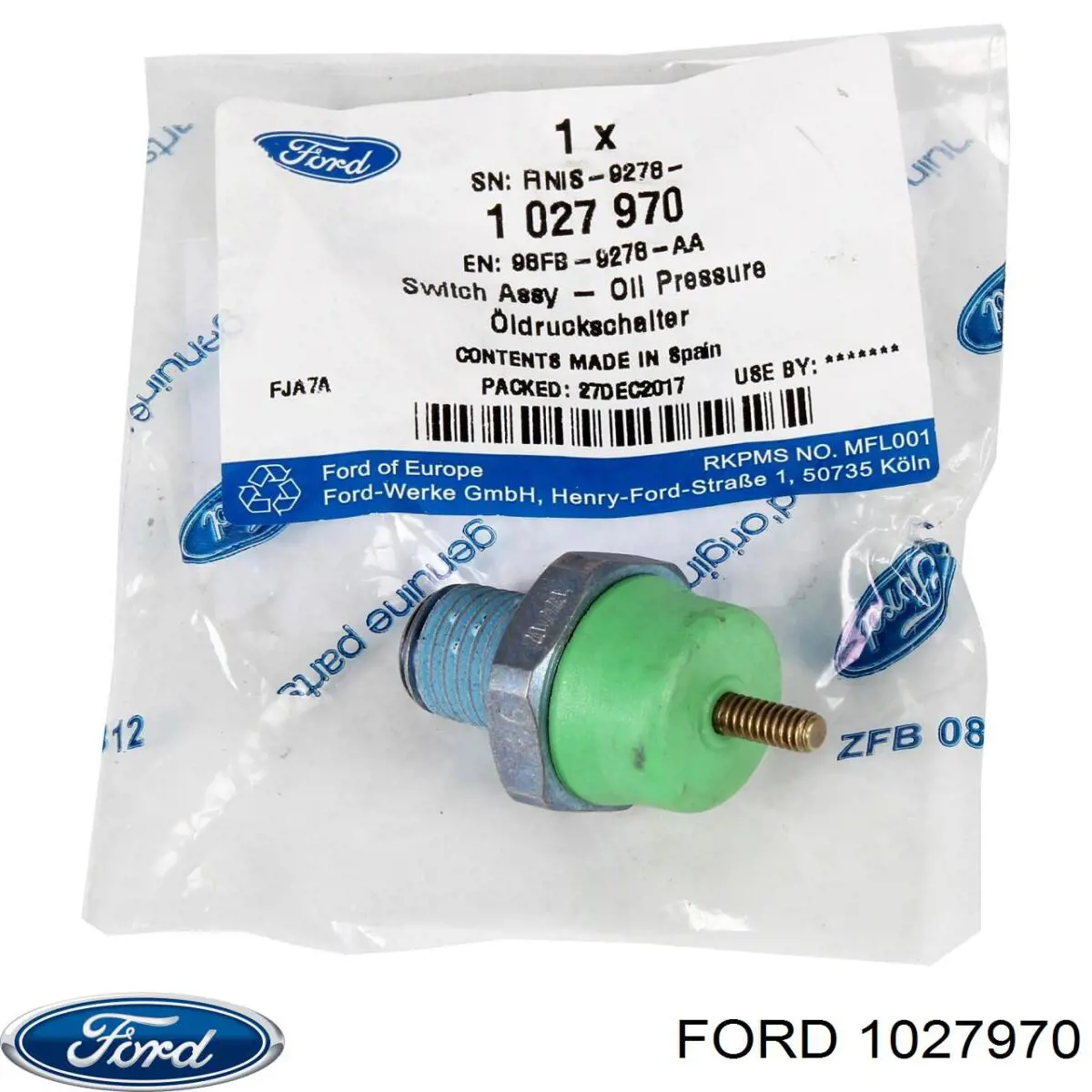 1027970 Ford датчик давления масла