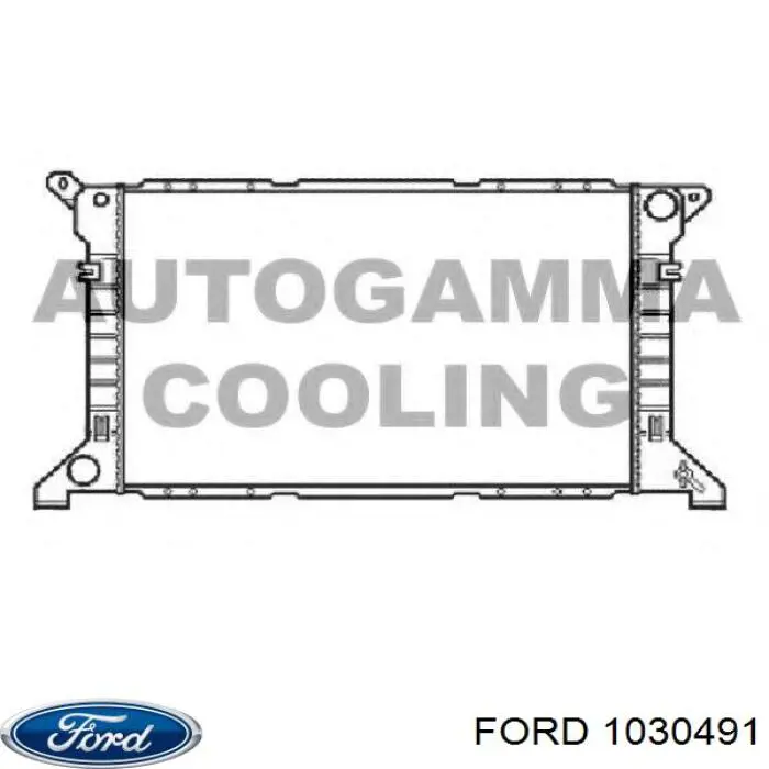 Купить 1030491 Ford Радиатор водяной
