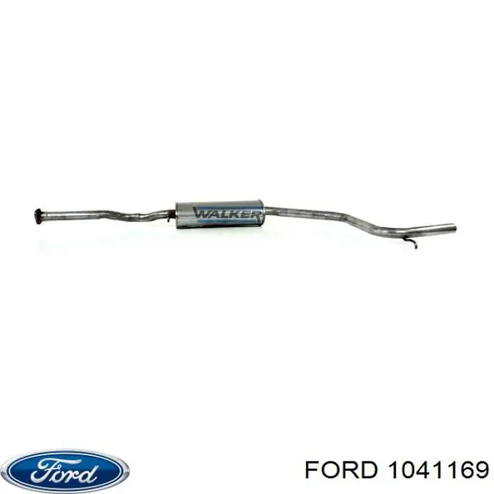 1041169 Ford глушитель, центральная часть