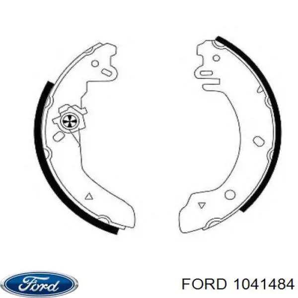 Купить 1041484 Ford Задние барабанные тормозные колодки