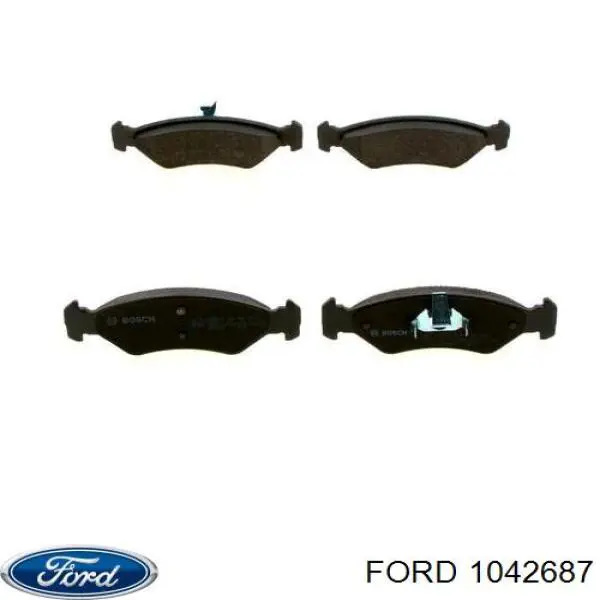 1042687 Ford колодки тормозные передние дисковые