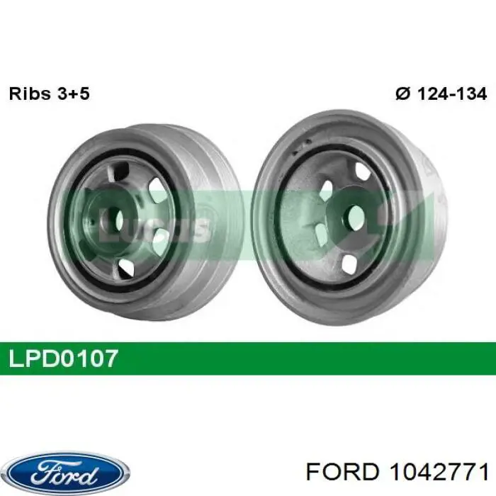 Шкив коленвала (демпфер) Ford 1042771 цена, от 44.34 USD