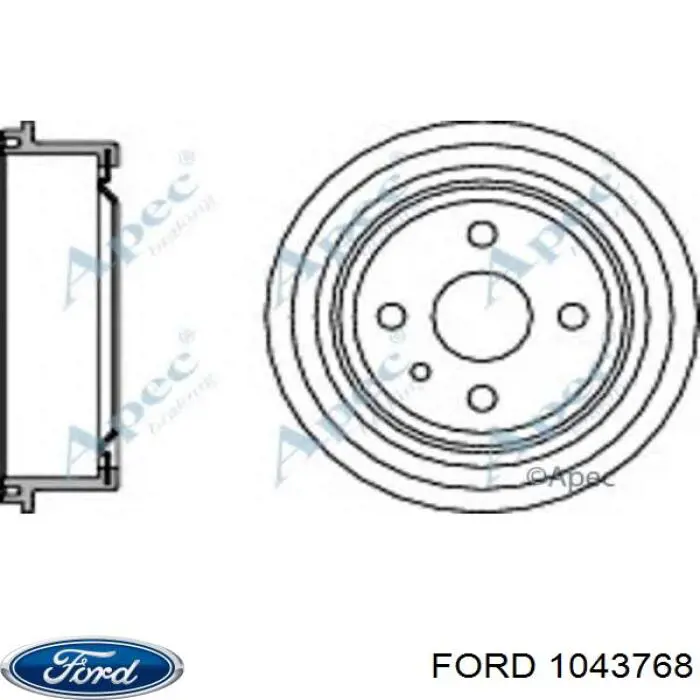 1026000 Ford Шланг системы охлаждения