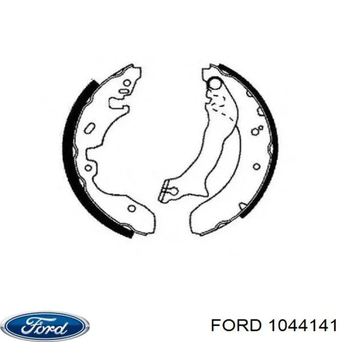 Купить 1044141 Ford Задние барабанные тормозные колодки