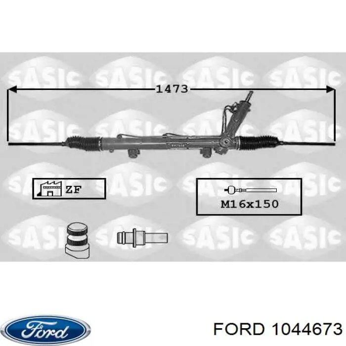 Реечный рулевой механизм Ford 1044673 цена, от 233.77 USD
