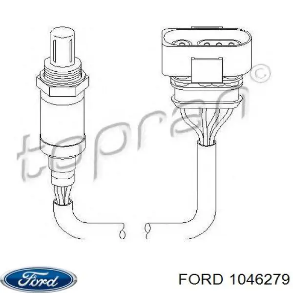 1046279 Ford рычаг передней подвески нижний левый