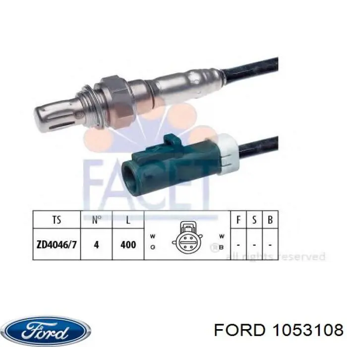 Купить 1053108 Ford Датчик концентрации кислорода