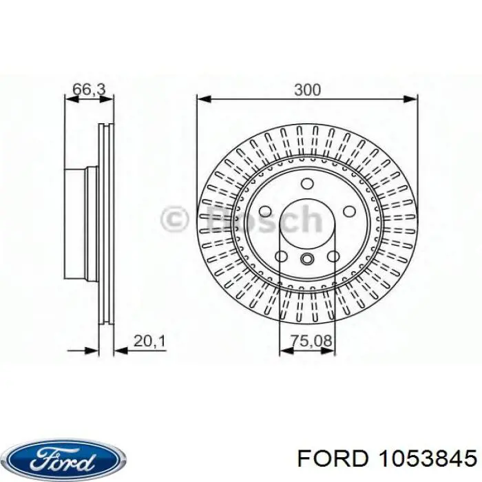 Клапан впускной Ford 1053845 цена, от 6.30 USD