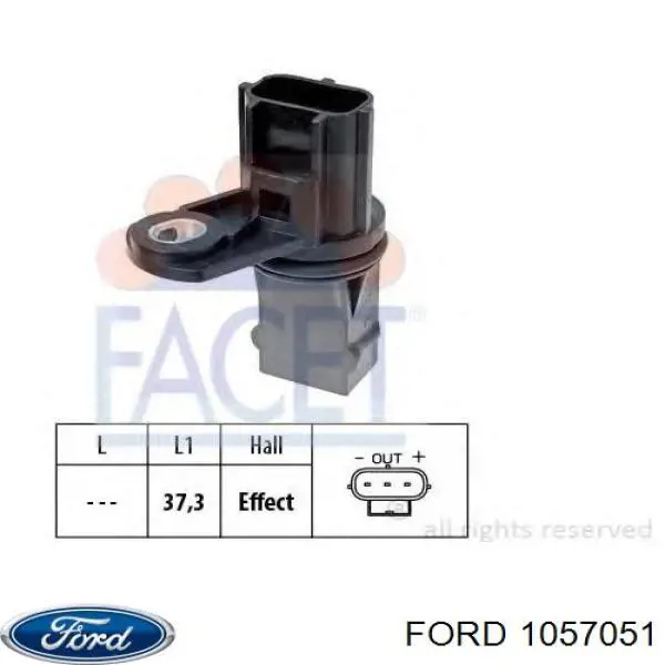 1057051 Ford датчик коленвала