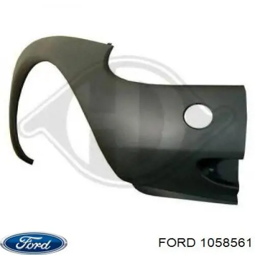 1058561 Ford бампер передний, правая часть