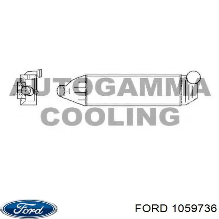  Radiador de intercooler Ford Mondeo I hatchback (GBP) (1993 - 1996) I