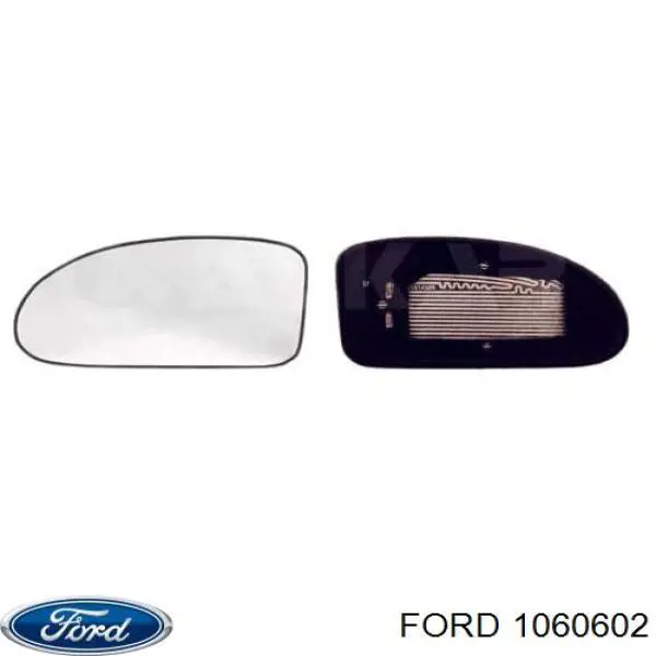 Зеркальный элемент зеркала заднего вида левого Ford 1060602