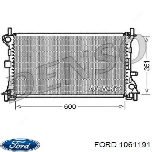 Радиатор охлаждения двигателя Ford 1061191 цена, от 74.19 USD