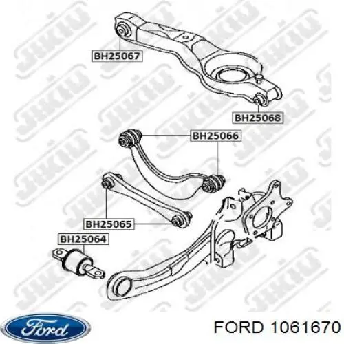 Купить 1061670 Ford Сайлентблок заднего продольного рычага передний