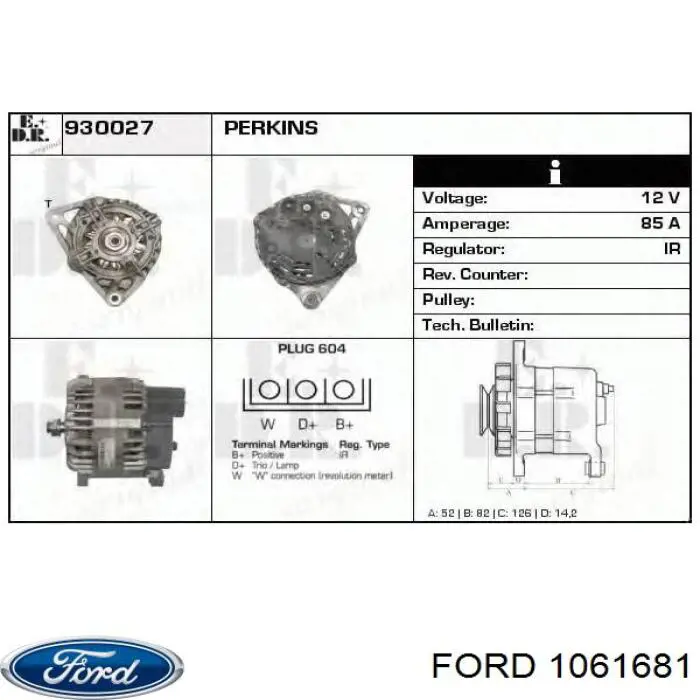 Цапфа - поворотный кулак задний, левый Ford 1138520 цена, от 31.67 USD