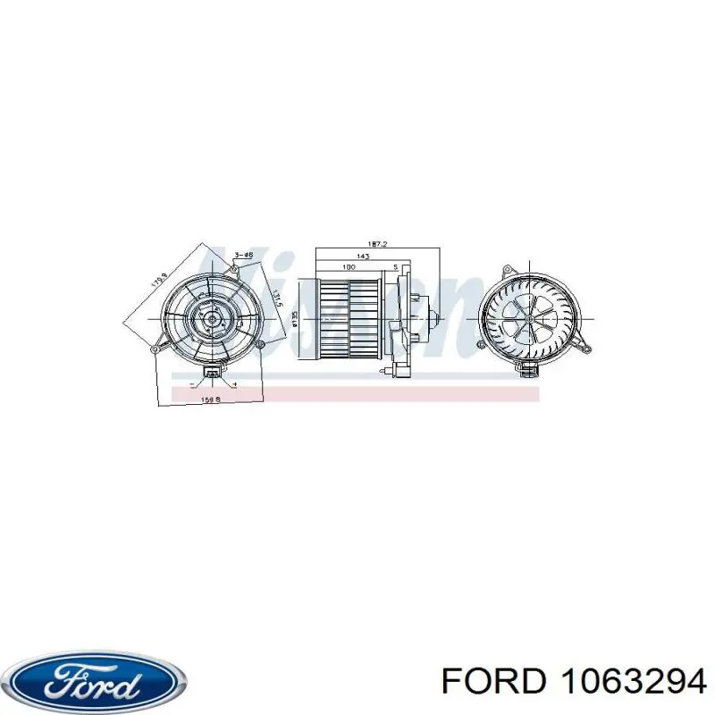 1063294 Ford передний бампер