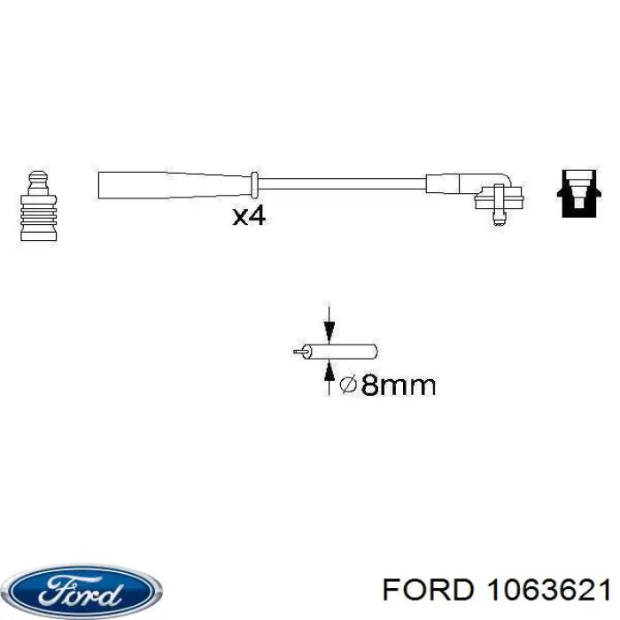 Купить 1063621 Ford Провода высокого напряжения