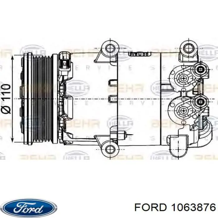 Фонарь задний правый 1063876 Ford