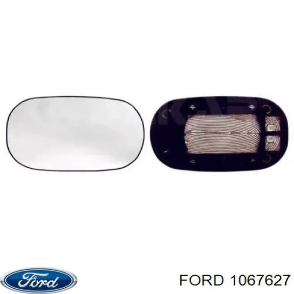 Зеркальный элемент зеркала заднего вида на Ford Ka RBT