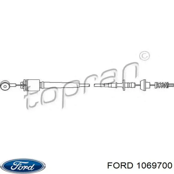 1069700 Ford трос/тяга газа (акселератора)