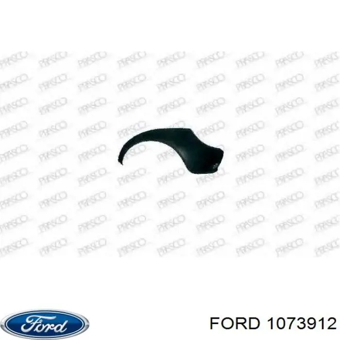 1073912 Ford бампер задний, левая часть