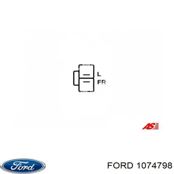 1074798 Ford suporte do radiador montado (painel de montagem de fixação das luzes)