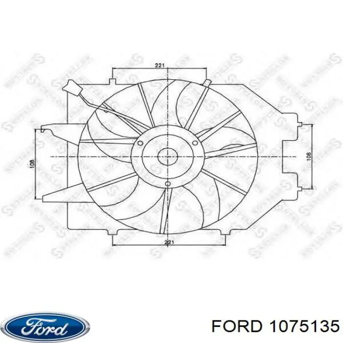 Электровентилятор охлаждения в сборе Ford 1075135 цена, от 56.92 USD
