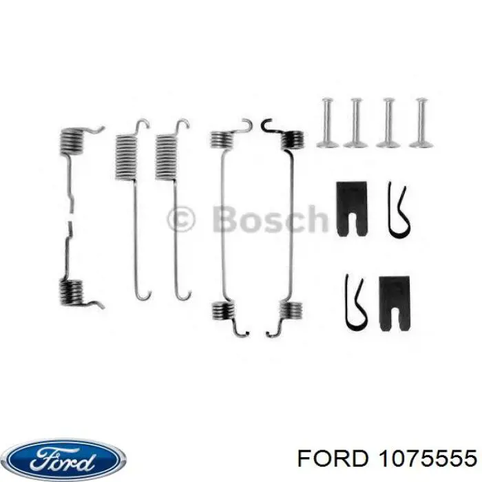 1075555 Ford монтажный комплект задних барабанных колодок