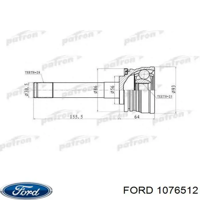  Corretor da luz Ford Mondeo I hatchback (GBP) (1993 - 1996) I
