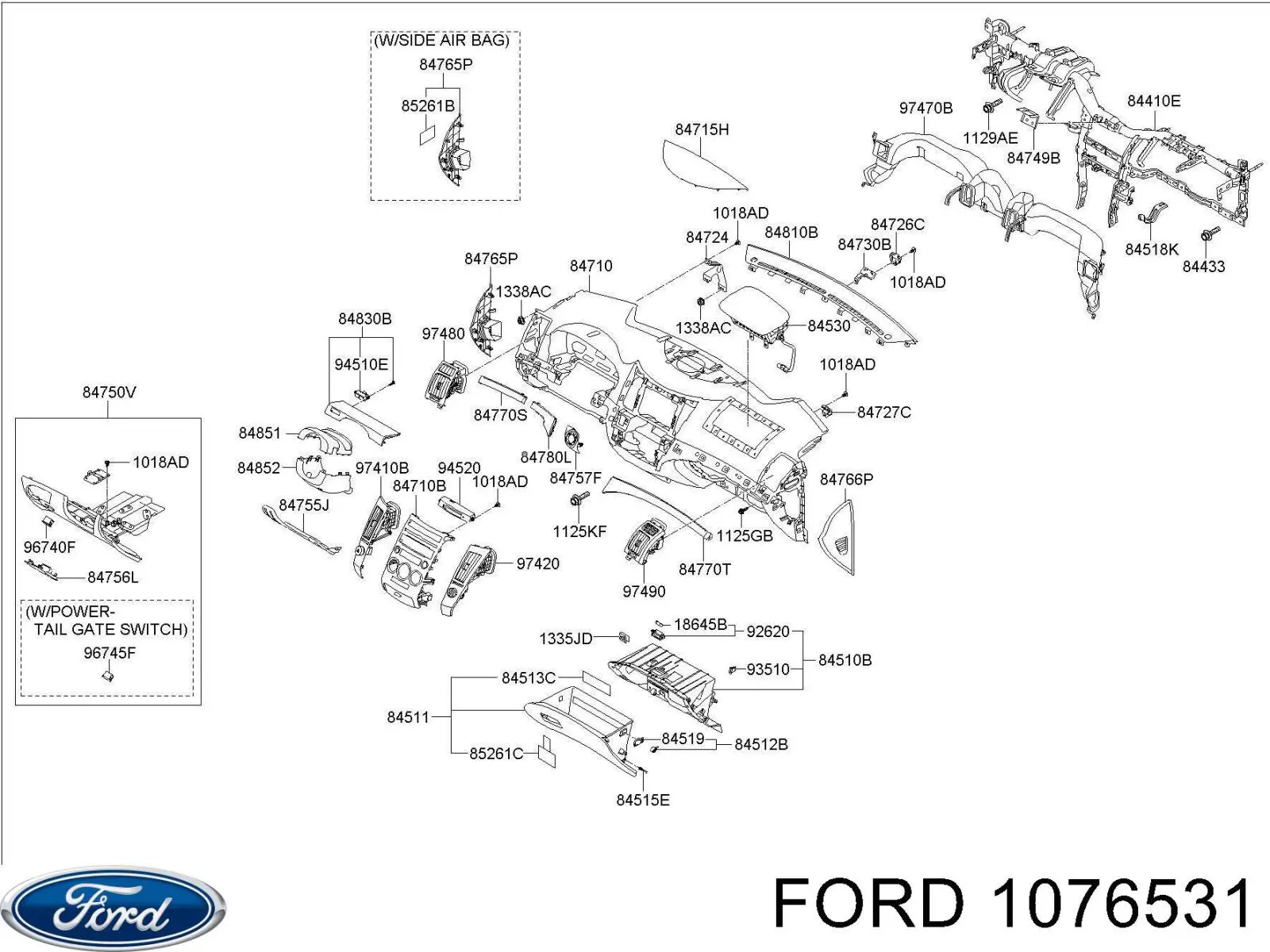 Купить 6750189 Ford Глушитель задний