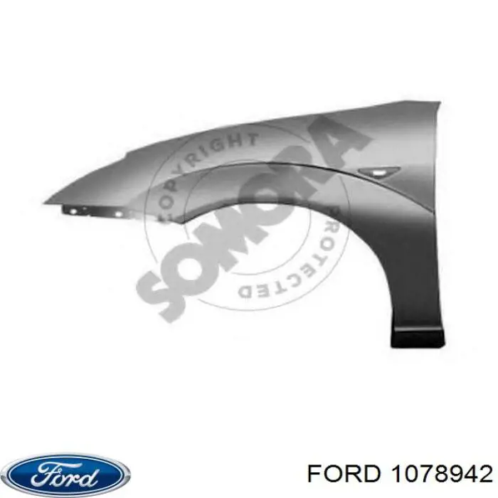 1128205 Ford Переднее левое крыло