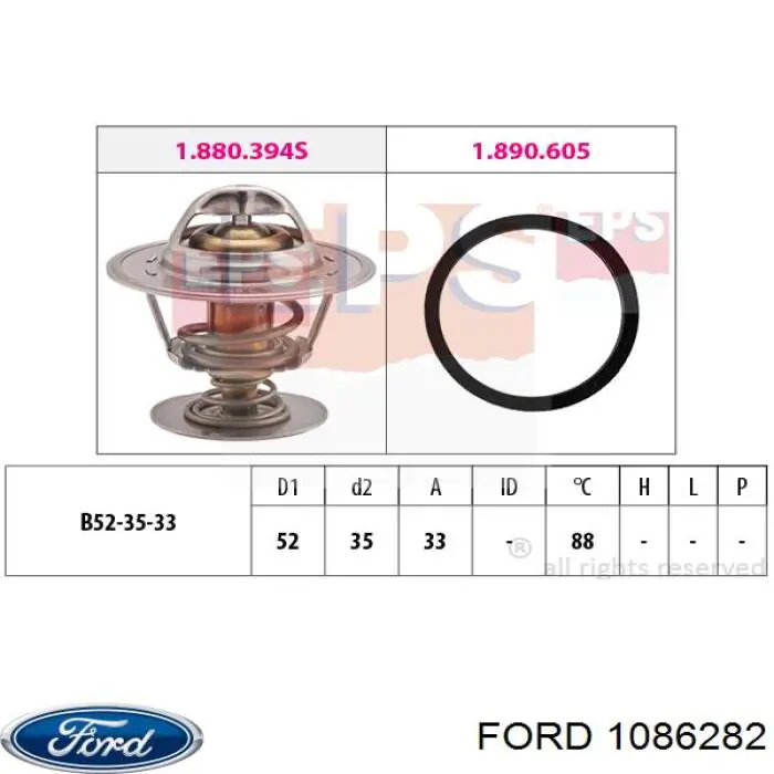 1086282 Ford Авто термостат