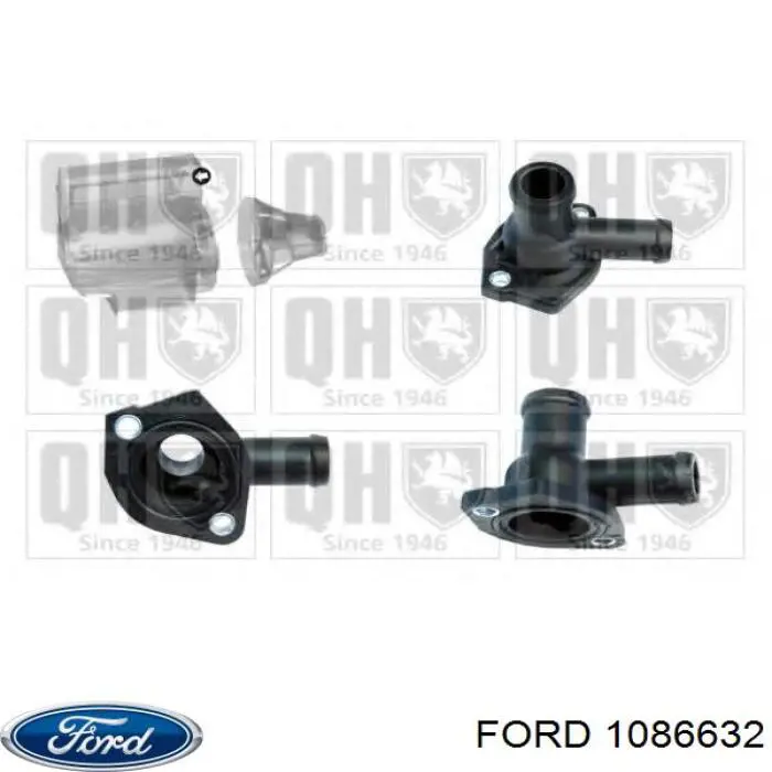 1086632 Ford Тройник системы охлаждения