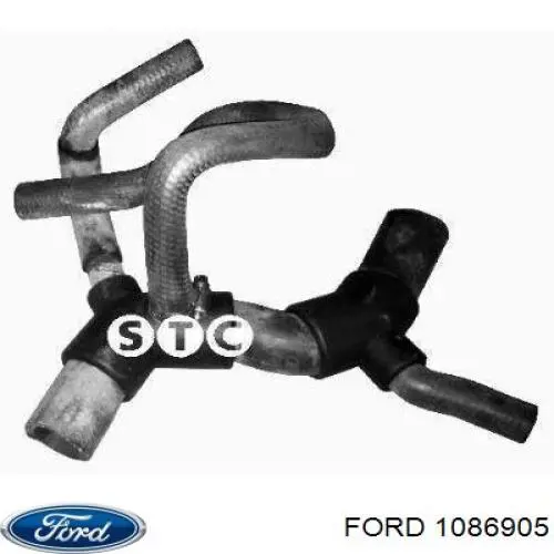 1086905 Ford шланг (патрубок радиатора охлаждения нижний)