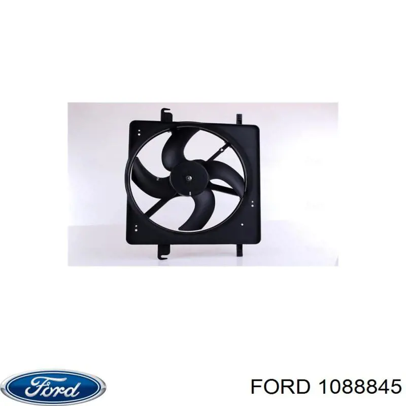 1088845 Ford диффузор радиатора охлаждения, в сборе с мотором и крыльчаткой