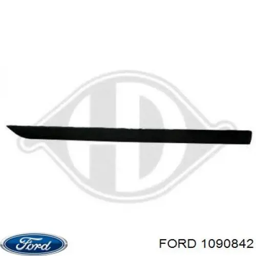 1090842 Ford moldura da porta dianteira direita