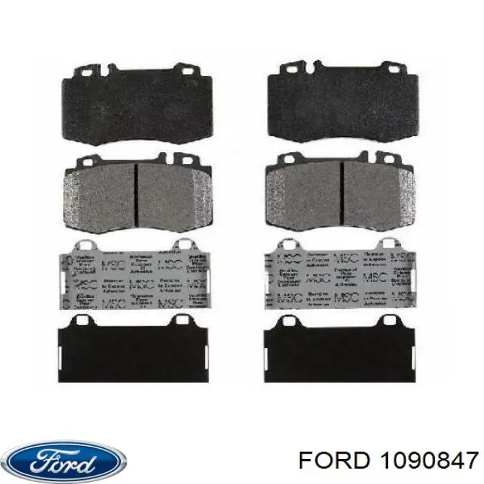1090847 Ford moldura da porta traseira direita