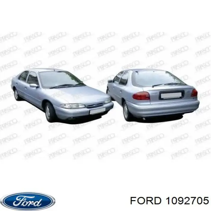 Правый подкрылок переднего крыла Ford 1092705 цена, от 14.06 USD