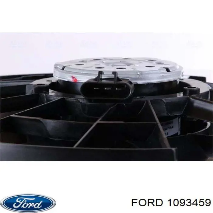 1093459 Ford диффузор радиатора охлаждения, в сборе с мотором и крыльчаткой