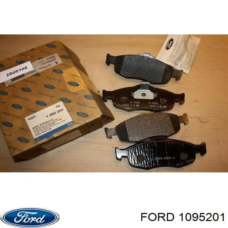 1095201 Ford колодки тормозные передние дисковые