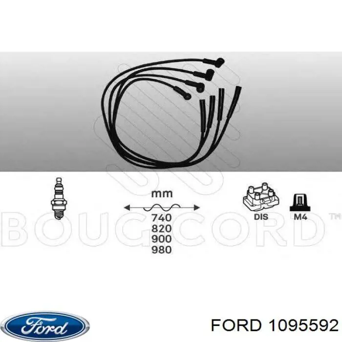 Высоковольтные провода 1095592 Ford