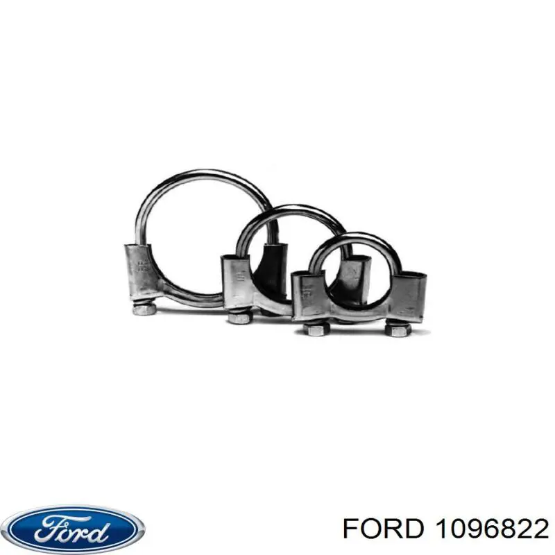 Хомут глушителя передний 1096822 Ford