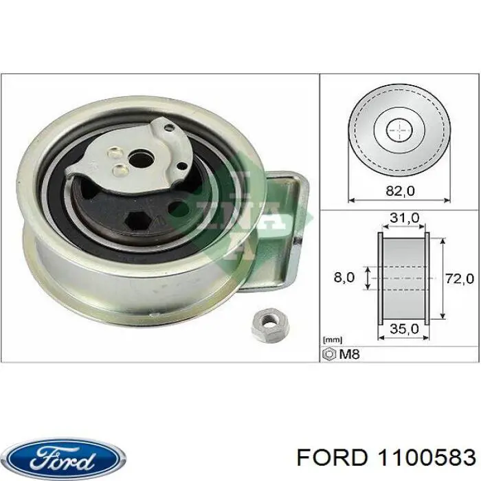 1100583 Ford ролик грм