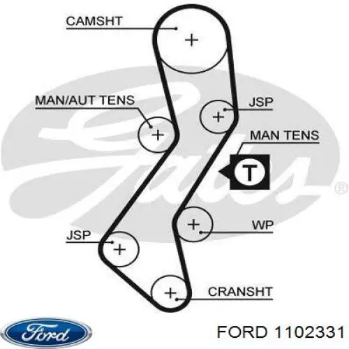 Ролик ГРМ 1102331 Ford