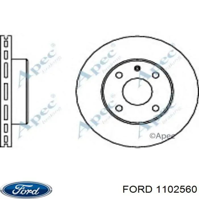 Тормоз дисковый передний Ford 1102560 цена, от 33.23 USD