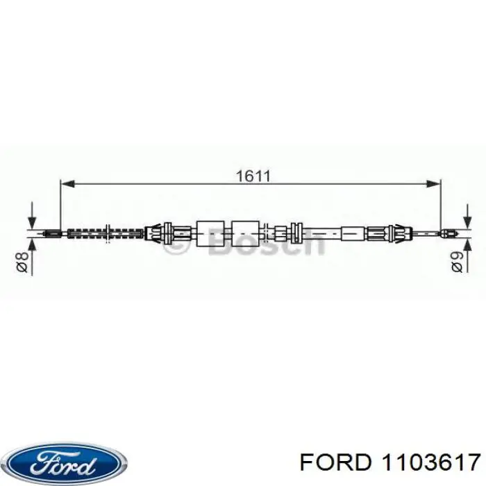 Купить 1103617 Ford Тормоз стояночный