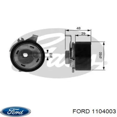 1104003 Ford ролик грм