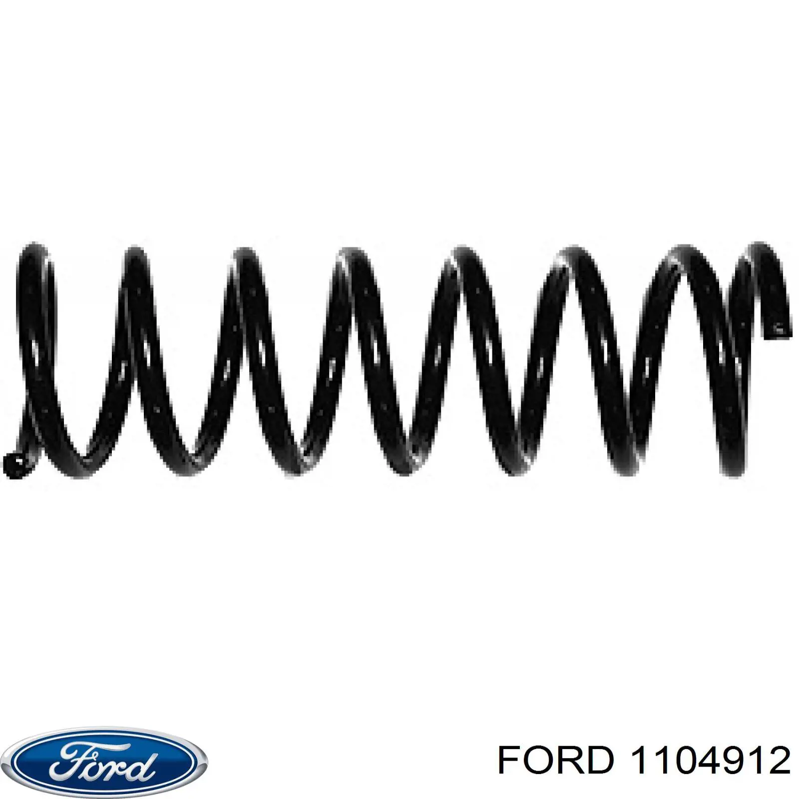1104912 Ford пружина задняя
