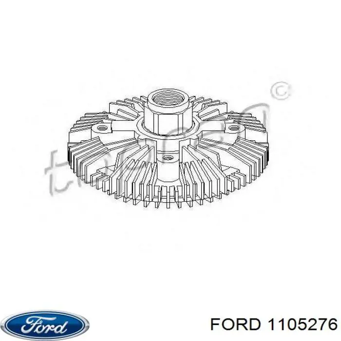 Купить 1105276 Ford Муфта вентилятора охлаждения